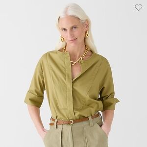 J. Crew Bib Twill Shirt